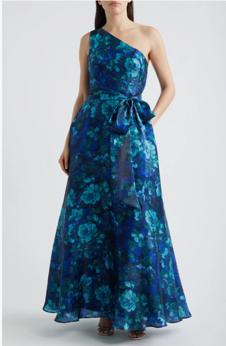 Eliza blue green floral 1 - blue,