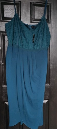 City chic teal lace panel - lace,