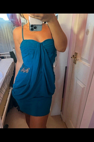 Women teal bodycon knee - women’s, s
