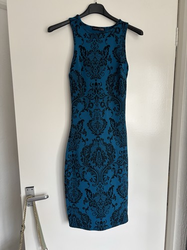 Atmosphere teal black - &, damask