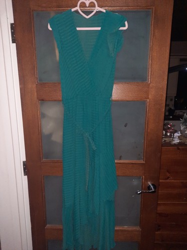 Teal midi dress - midi,