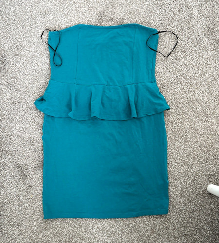 New look teal strapless - new,