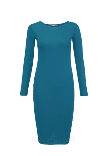 Ladies womens midi dress - ladies, long