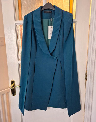 Lavish alice teal satin tuxedo - lavish,