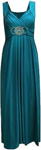 Ladies long buckle maxi - long, dress