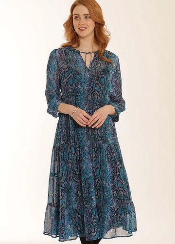 Pomodoro snake midi dress - pomodoro,