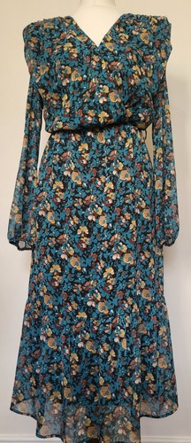 Next floral faux wrap midi - floral,