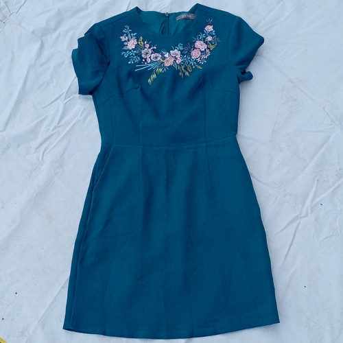 Oasis teal shift dress floral - oasis,