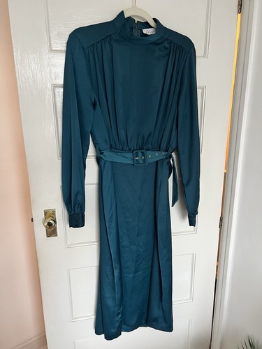 Closet london teal belted - closet,