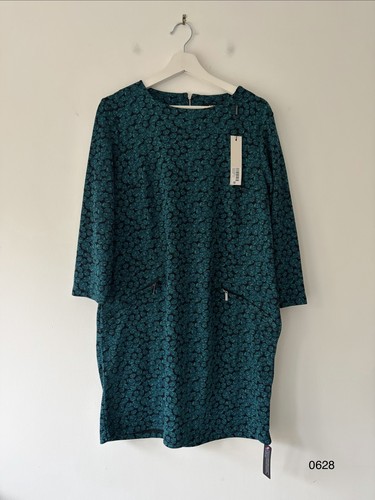 Roman teal leaf print zip - roman,