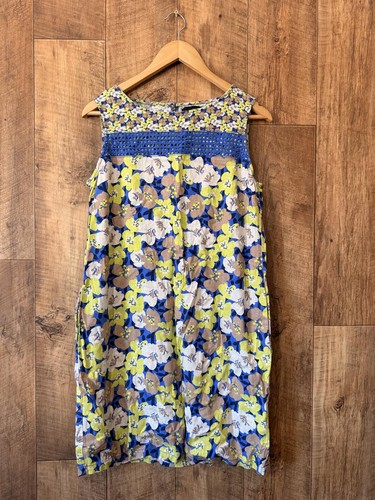 Next blue green - floral, linen