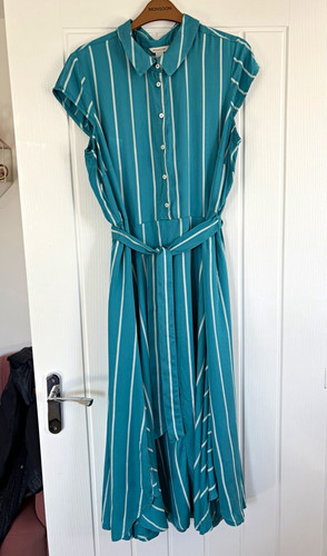 Monsoon teal white striped - monsoon, teal/white
