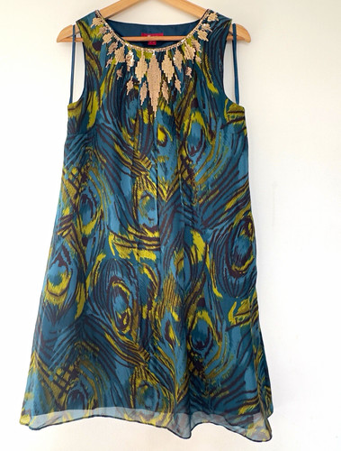 Monsoon 100 silk peacock - monsoon,