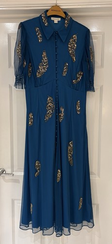 Monsoon teal and gold - teal,
