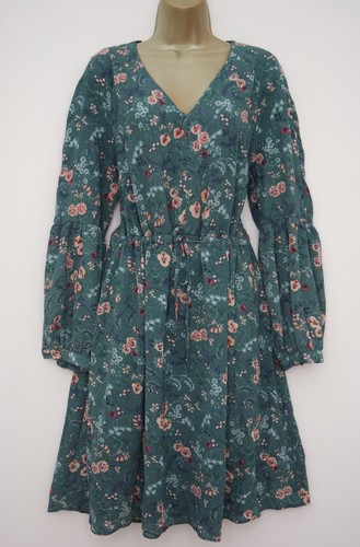 Teal floral long sleeve - teal, tea