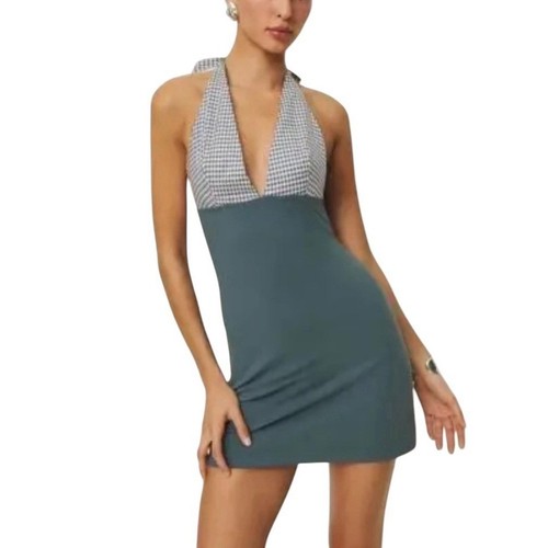 Reformation halterneck checked - reformation,
