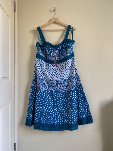 Monsoon teal white polka dot - monsoon,
